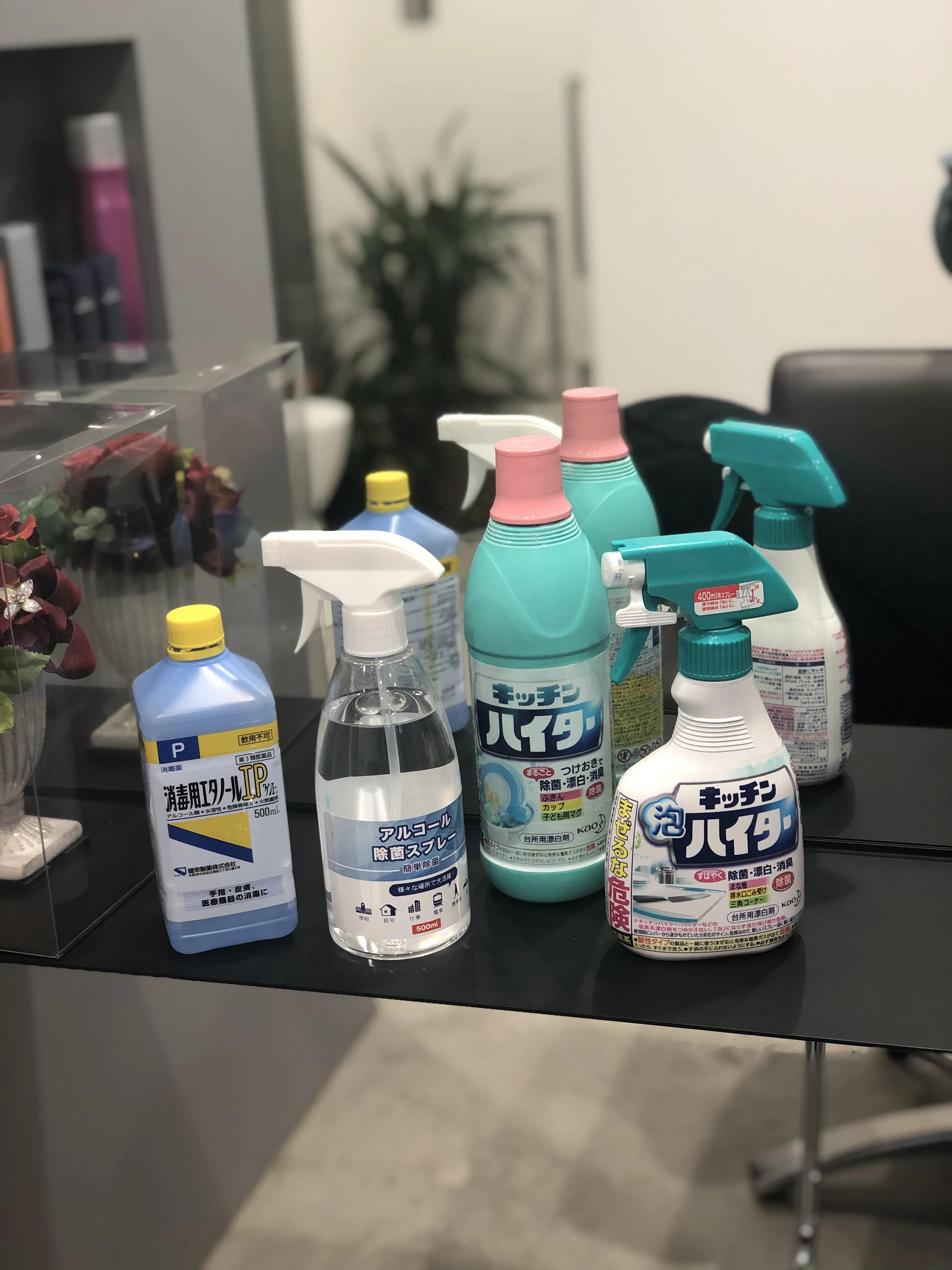 徹底消毒実施中！